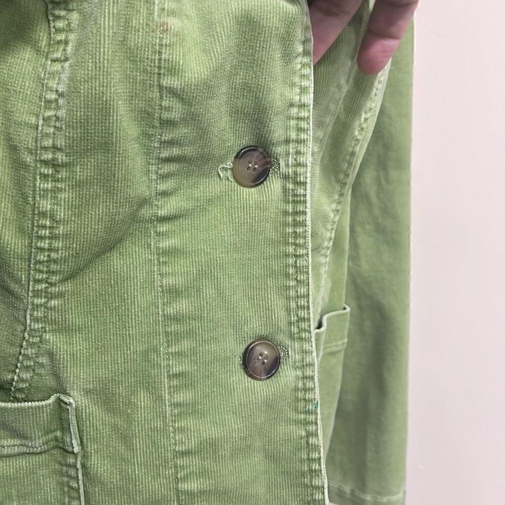 NWOT Style & Co. Green Corduroy Jacket.  Size M medium 8/10 - Picture 7 of 10